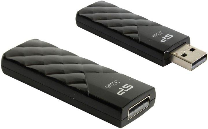 Silicon Power USB Drive 32Gb Ultima U03 SP032GBUF2U03V1K {USB2.0, Black} - фото 1 - id-p203918054