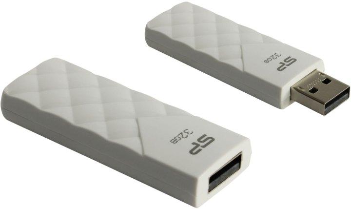 Silicon Power USB Drive 32Gb Ultima U03 SP032GBUF2U03V1W {USB2.0, White} - фото 1 - id-p204153342