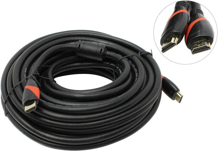 VCOM CG525D-R-15м Кабель HDMI to HDMI (19M -19M) 15м 2 фильтра ver2.0 - фото 1 - id-p212700819