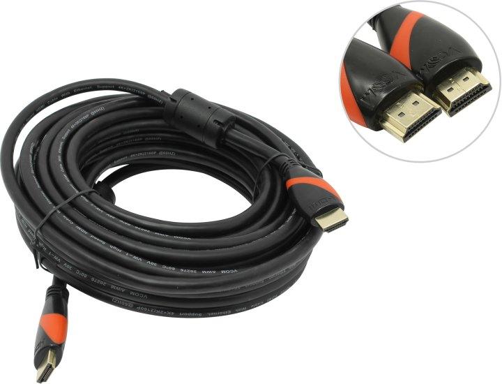 VCOM CG525D-R-10м Кабель HDMI to HDMI (19M -19M) 10м 2 фильтра ver2.0 - фото 1 - id-p212700820