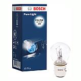 Автомобильная лампа Bosch Pure Light тип P21/5W 12v 21w BAY15d 1987302202, фото 3