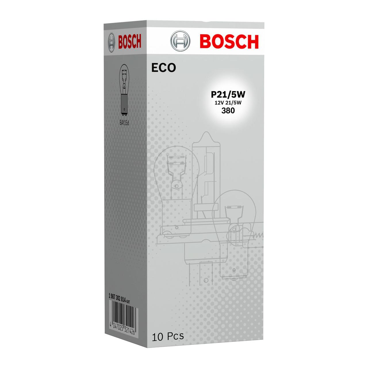 Автомобильная лампа Bosch ECO тип P21/5W 12v 21w BAY15d 1987302814 - фото 3 - id-p218968408