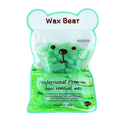 Воск для депиляции в гранулах WAX BEAR, 100 г алоэ