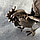 Статуэтка Петух боевой, белая латунь, винтаж, фото 4
