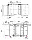 Кухня угловая Мила Лайт 1.2х1.2 м  Дуб золотой - Антрацит, фото 2