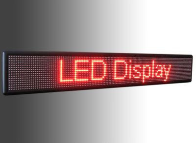 Сверхяркая Светодиодная LED табло Бегущая строка Синяя 1280х160мм