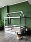 Кровать-домик “Альф со съемной крышей ” 90х200 (массив сосны) с ящиками, фото 2