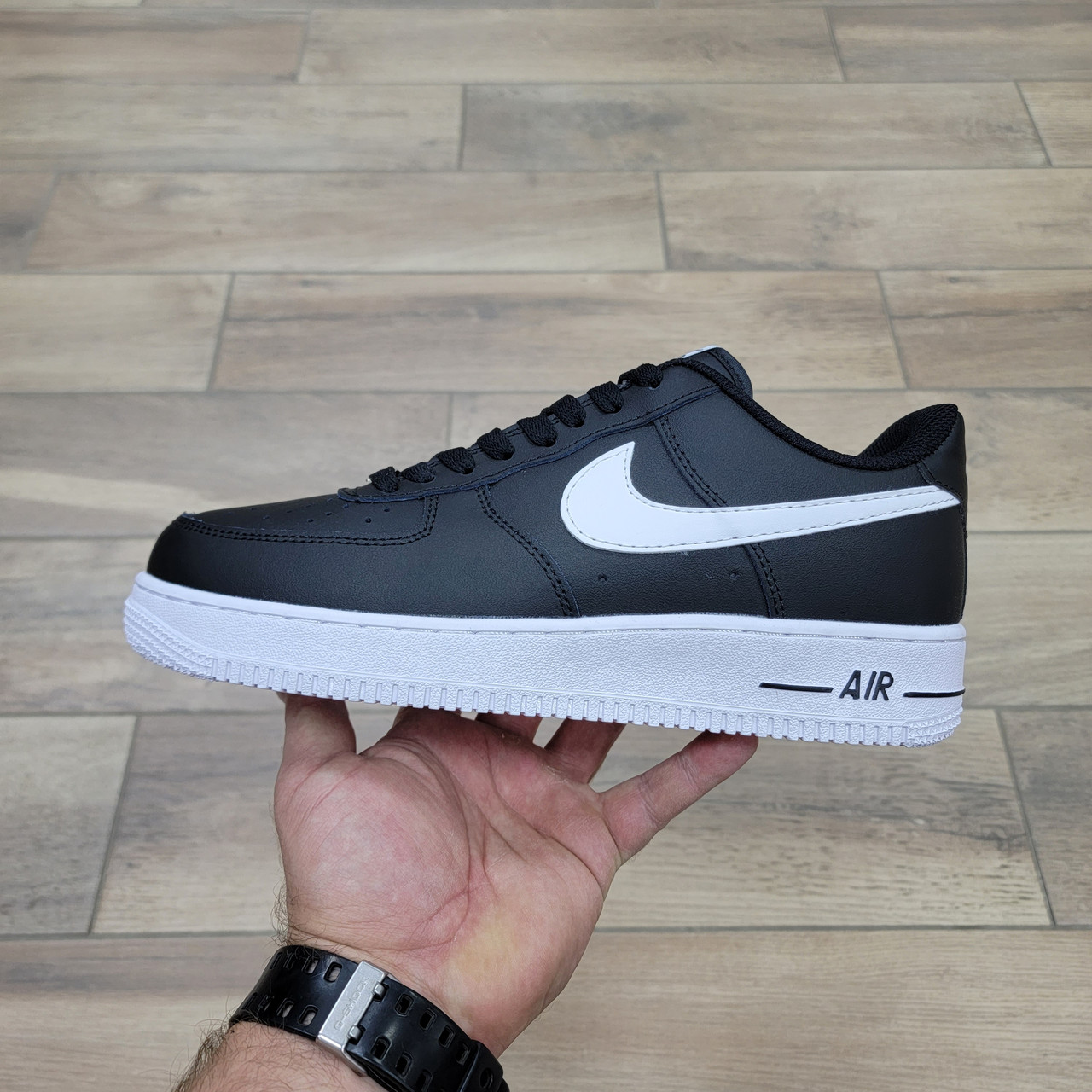 Кроссовки Nike Air Force 1 Low Black White Gum - фото 1 - id-p31800594