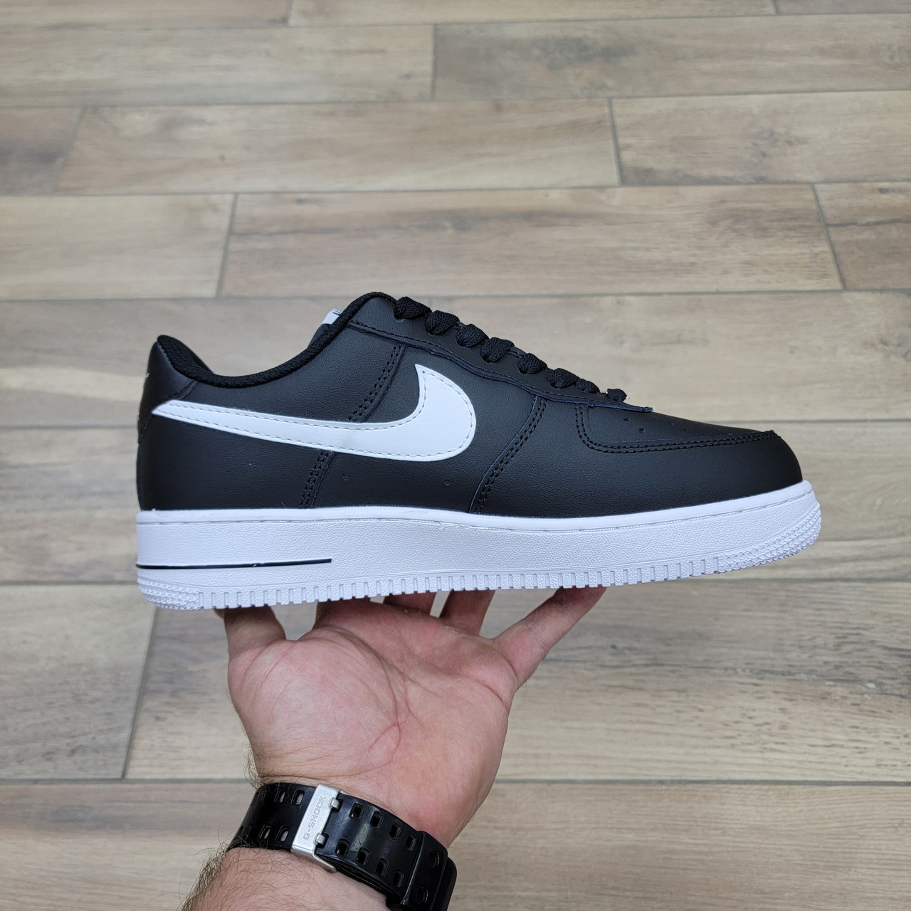 Кроссовки Nike Air Force 1 Low Black White Gum - фото 2 - id-p31800594