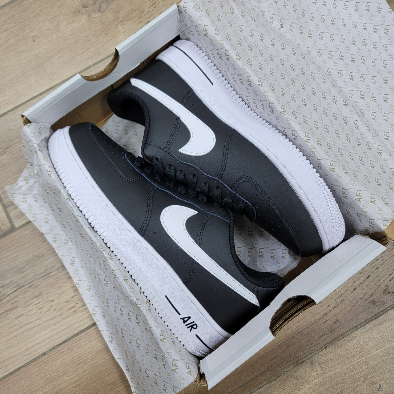 Кроссовки Nike Air Force 1 Low Black White Gum - фото 6 - id-p31800594