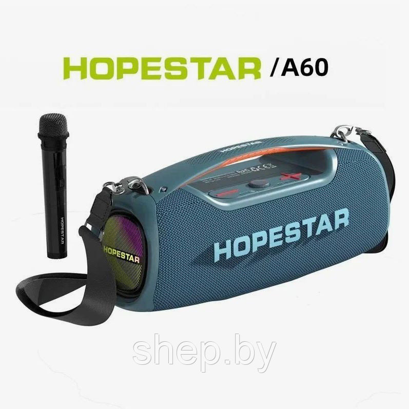 Колонка портативная музыкальная Bluetooth HOPESTAR A60 100W, с микрофоном, выбор цвета - фото 2 - id-p218976228