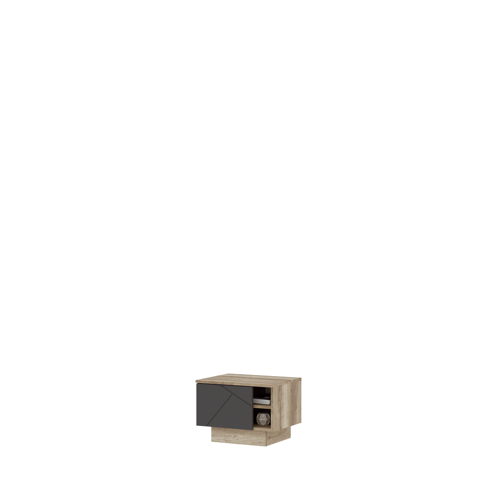 Тумба прикроватная Даллас ТБ-01 - Дуб Каньон / Софт Графит (Стендмебель) - фото 1 - id-p218976384