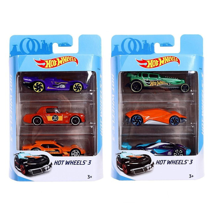 Набор машинок Hot Wheels, в наборе - 3 шт, МИКС - фото 8 - id-p218992737