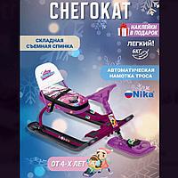 Ника снегокат Тимка спорт 4-1 SLALOM со спинкой (рама сиреневая)