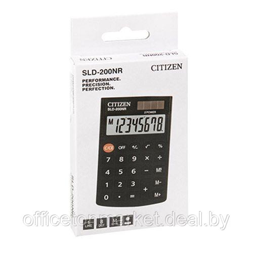 Калькулятор карманный Citizen "SLD-200NR", 8-разрядный, черный - фото 3 - id-p218576039