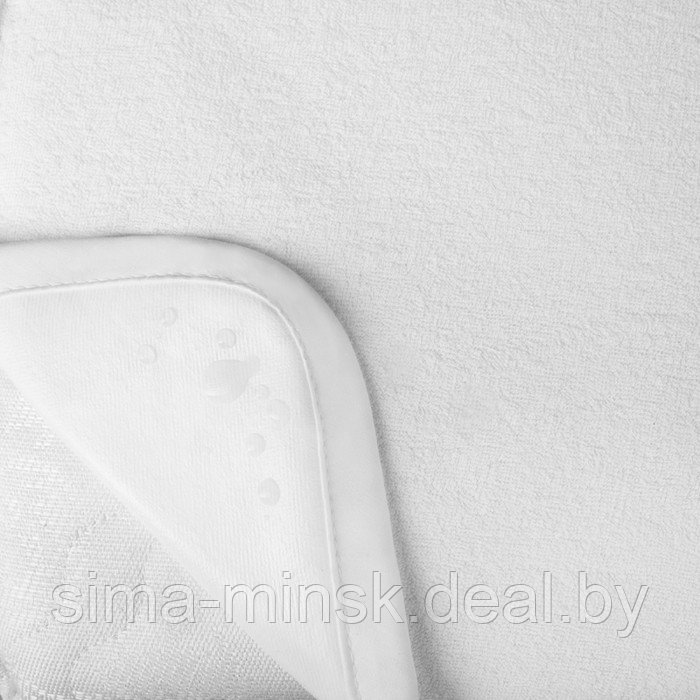 Наматрасник на резинках «Беринг», размер 120 х 200 см, цвет белый - фото 2 - id-p219016676