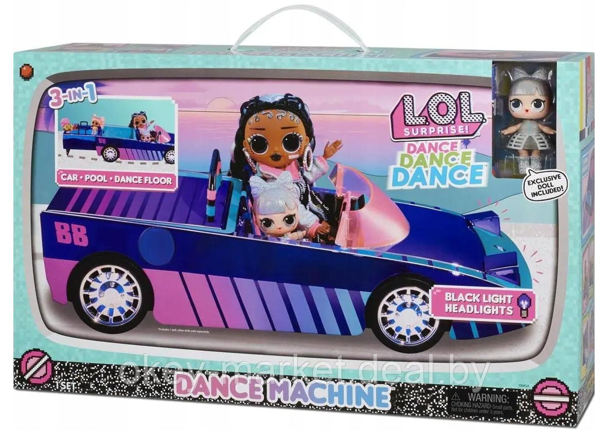 Игровой набор L.O.L. Surprise! Dance Machine с машиной и куклой - фото 5 - id-p219016958