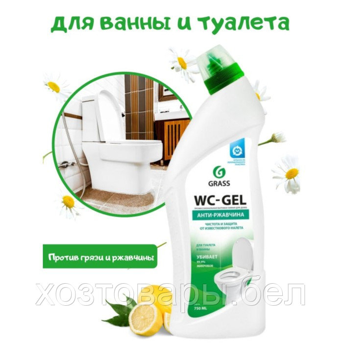 Средство для чистки сантехники WС-GEL 750 мл - фото 1 - id-p219016843