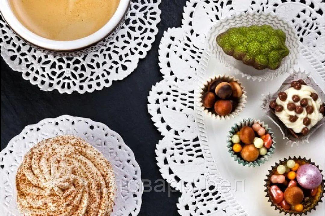 Салфетки и для торта и десерта "Ажурный круг" 12x12x0,1 см, цвет белый (250шт) - фото 3 - id-p219016852