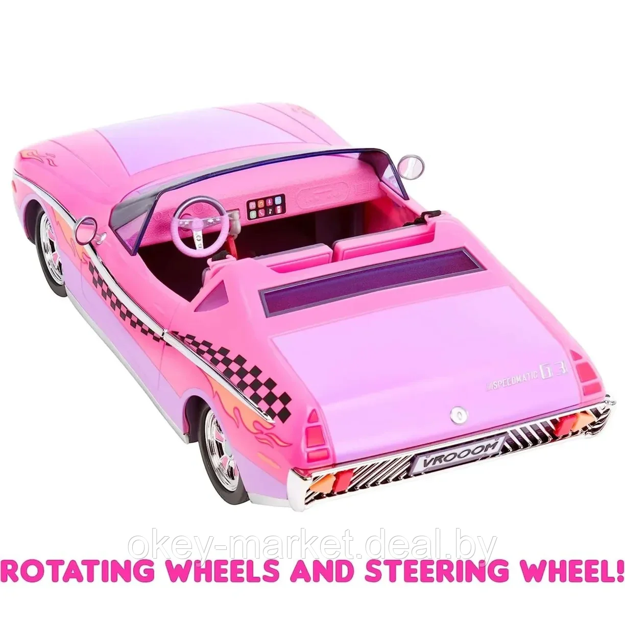 Игровой набор LOL Surprise Автомобиль Pink City Cruiser Ретро кабриолет + кукла LOL 591771 - фото 5 - id-p219017195