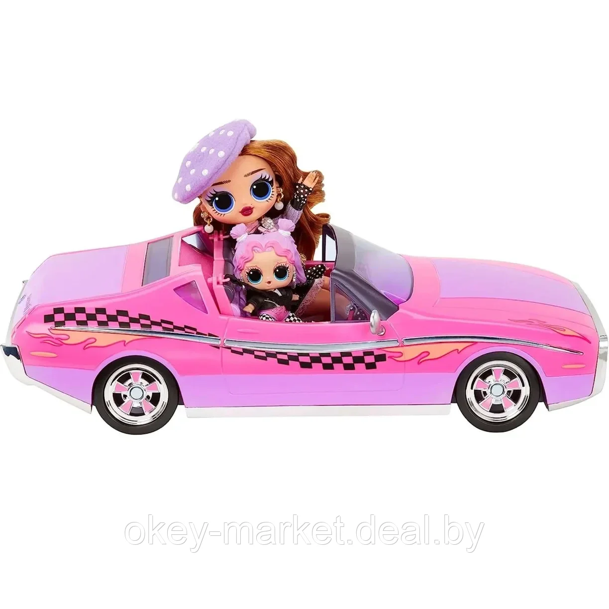 Игровой набор LOL Surprise Автомобиль Pink City Cruiser Ретро кабриолет + кукла LOL 591771 - фото 4 - id-p219017195
