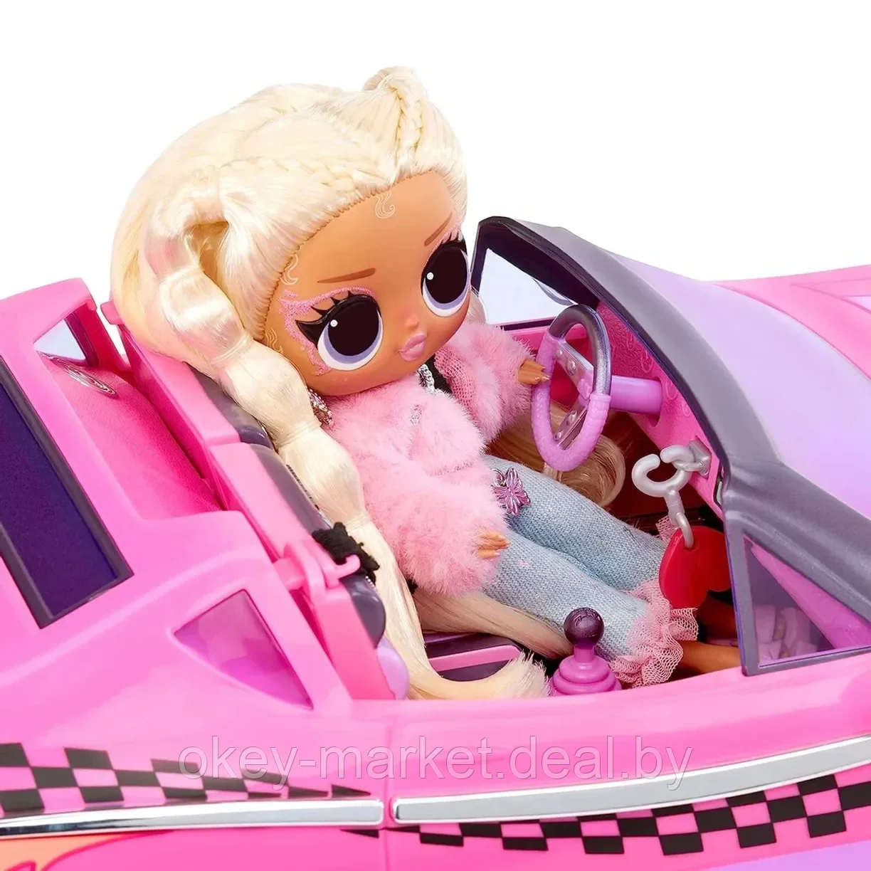 Игровой набор LOL Surprise Автомобиль Pink City Cruiser Ретро кабриолет + кукла LOL 591771 - фото 6 - id-p219017195
