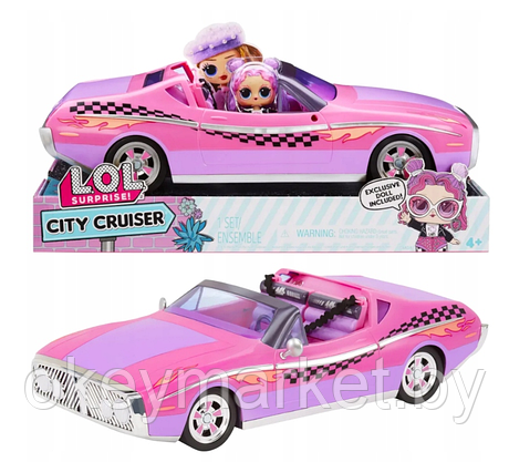 Игровой набор LOL Surprise Автомобиль Pink City Cruiser Ретро кабриолет + кукла LOL 591771, фото 2