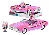 Игровой набор LOL Surprise Автомобиль Pink City Cruiser Ретро кабриолет + кукла LOL 591771