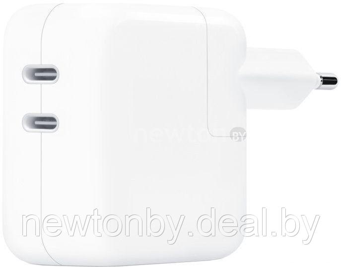 Сетевое зарядное Apple 35W Dual USB-C Port Power Adapter MNWP3ZM/A (РЕПЛИКА) - фото 1 - id-p214284075