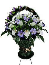 Корзина ритуальная ЛАДЬЯ ЭЛИТ h- 120 см