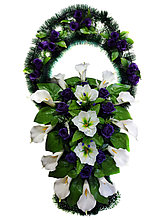 Корзина ритуальная Радуга большая h- 110 см