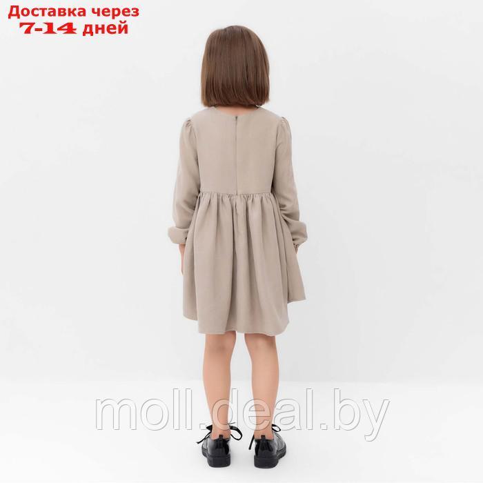 Платье для девочки MINAKU цвет светло-зеленый, рост 104 см - фото 5 - id-p219014823