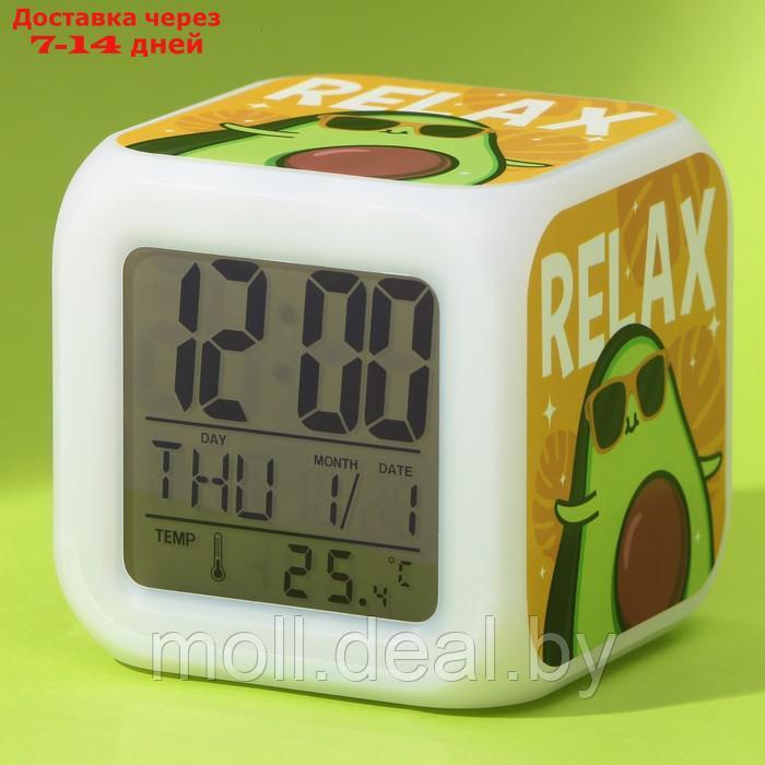 Электронные часы-будильник "Relax", с подсветкой - фото 1 - id-p218977727