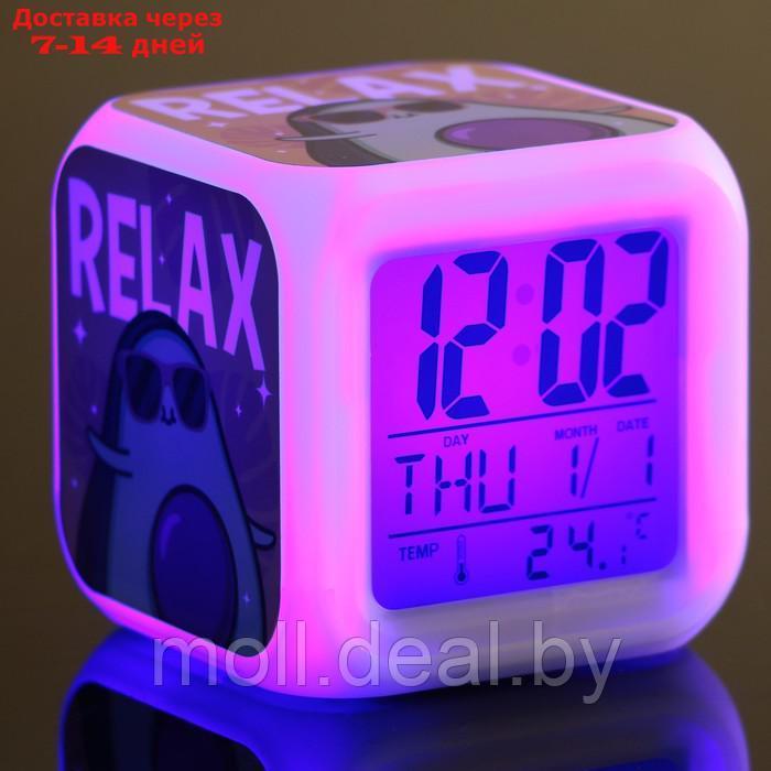 Электронные часы-будильник "Relax", с подсветкой - фото 2 - id-p218977727