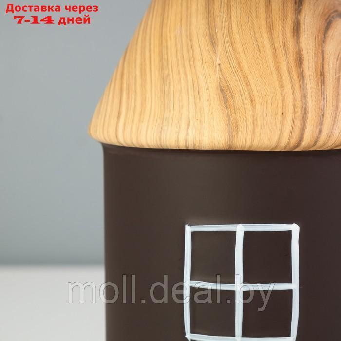 Настольная лампа "Домик" E14 40Вт коричневый 22х22х36 см - фото 4 - id-p218982070