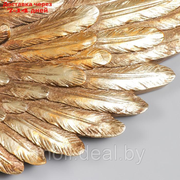 Сувенир полистоун настенный декор "Золотые крылья" набор 2 шт размер крыла 18х41х6 см - фото 2 - id-p218953332