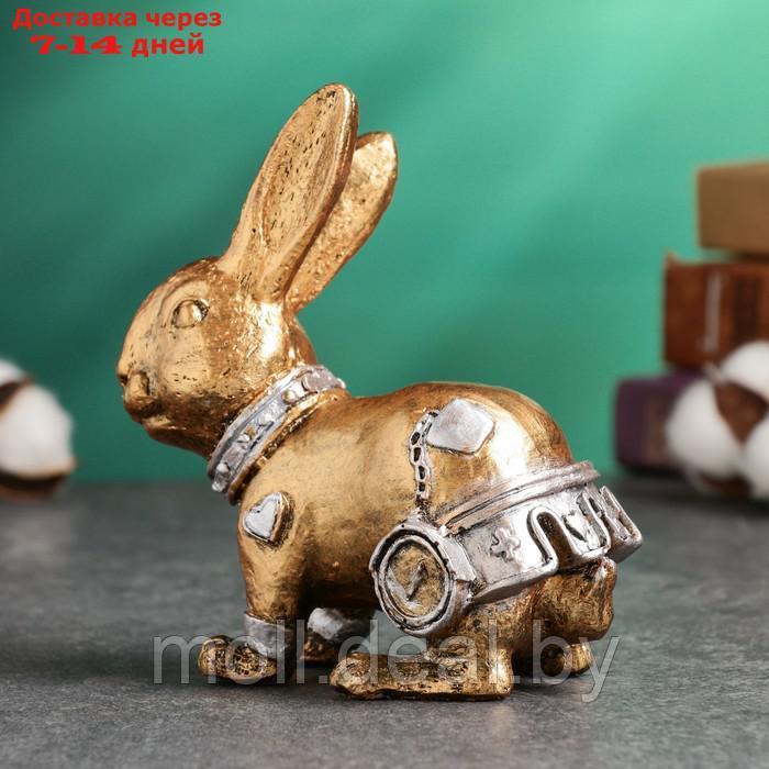 Фигура "Кролик с часами" бронза, 15см - фото 3 - id-p219013053