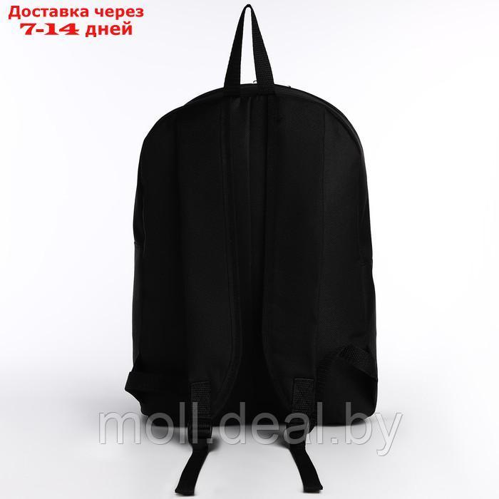 Рюкзак текстильный Котик в костюме, 38х14х27 см, цвет черный - фото 4 - id-p219013141