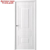 Дверное полотно "Элитекс 1", 600 × 2000 мм, глухое, цвет белый ясень