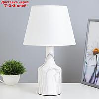 Настольная лампа "Изель" E14 40Вт бело-серый 22,5х22,5х37 см
