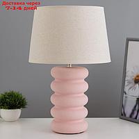 Настольная лампа "Беатриса" Е27 40Вт розовый 30х30х41,5см
