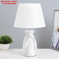 Настольная лампа "Лаена" E14 40Вт бело-серый 22,5х22,5х37 см