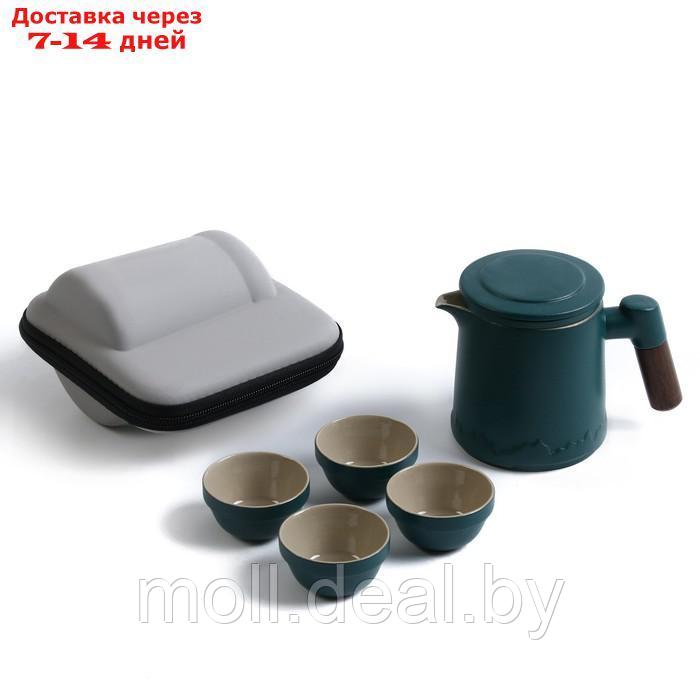 Набор для чайной церемонии 5 предметов на 4 персоны: чашка 45 мл, чайник 400 мл - фото 2 - id-p219013318
