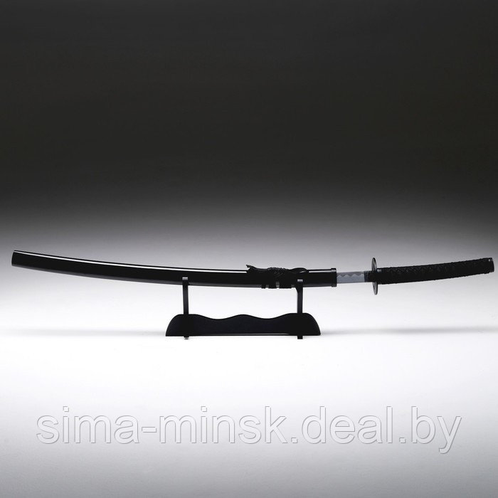 Сувенирное оружие «Катана на подставке», чёрные ножны, 100 см, микс - фото 3 - id-p219022731