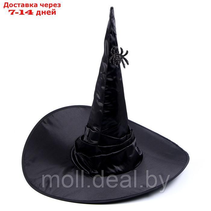 Карнавальный набор Магия:шляпа черная, метла ,мешок - фото 2 - id-p219013322