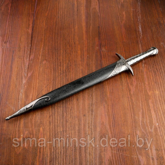 Сувенирный меч "Жало", ножны с металлической окантовкой, чёрные, 60 см - фото 2 - id-p219022741