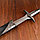 Сувенирный меч "Жало", ножны с металлической окантовкой, чёрные, 60 см, фото 3