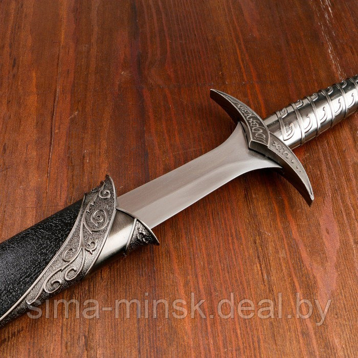 Сувенирный меч "Жало", ножны с металлической окантовкой, чёрные, 60 см - фото 3 - id-p219022741