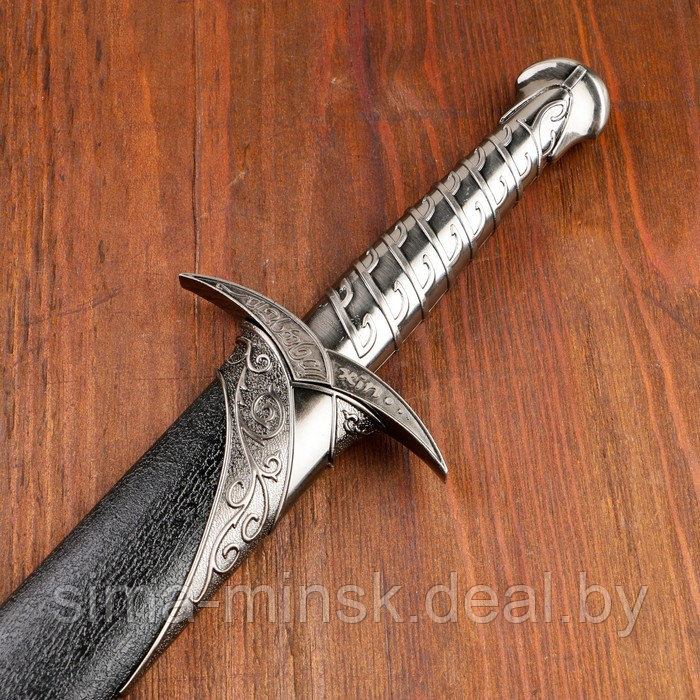 Сувенирный меч "Жало", ножны с металлической окантовкой, чёрные, 60 см - фото 4 - id-p219022741