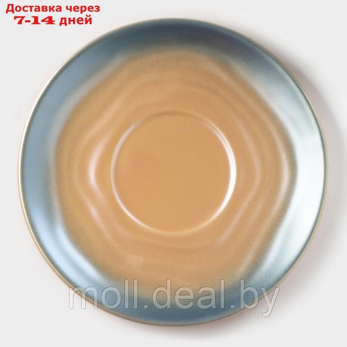 Чайная пара керамическая "Магия", 3 предмета: кружка 260 мл, блюдце d=15,8 см, ложка h=14 см, цвет - фото 3 - id-p219014315